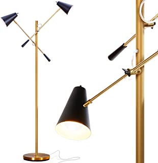 Brightech Ella Mid Century Modern Gold Led Floor Lamp