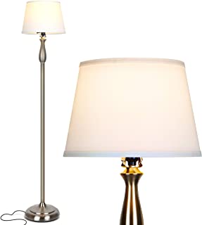 Brightech Gabriella Led Floor Lamp Free Standing Elegant Style Tall Pole Light