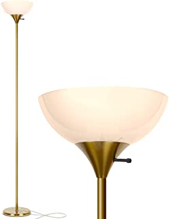 Brightech Sky Dome LED Floor Lamp Antique Brass